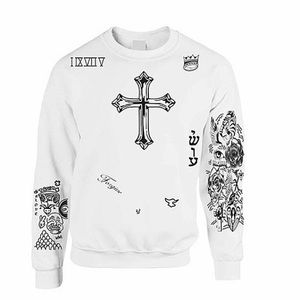Unisex Crewneck Sweatshirt Justin Bieber Tattoo